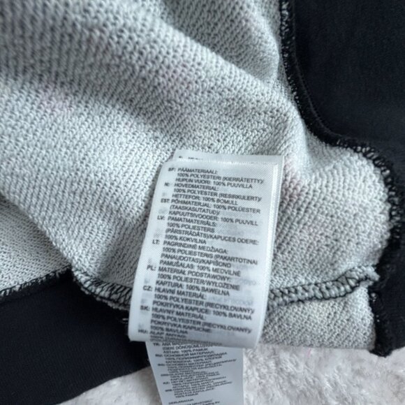 Adidas Womens Floral Hoodie Crop Sweatshirt Size Small Black Multicolor Pullover - Picture 5 of 8